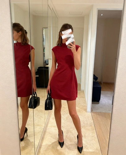 Robe courte rouge primark - robe,