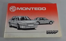 Operating instructions / manual MG Montego booth 04/1985
