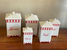 Ancien ensemble de 5 pots à