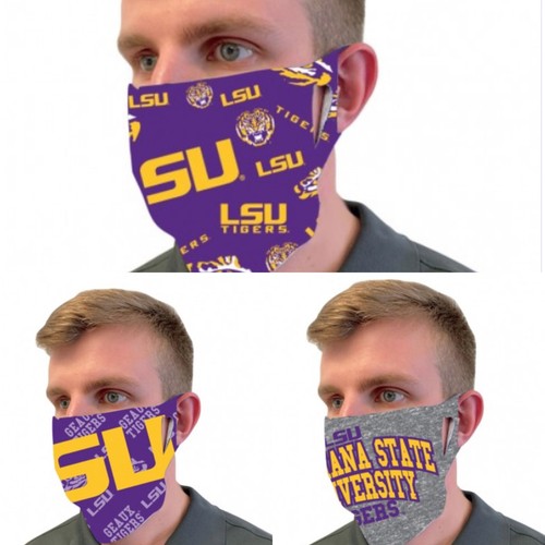 Lsu tigers purple fan mask - mask, 3