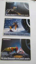 lot of 3 vintage stickers Vredestein tires (9 cm / 12.5 cm each)