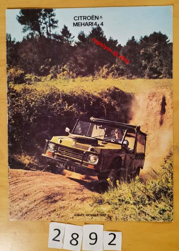 Citroen mehari 4x4 prospectus - citroen,