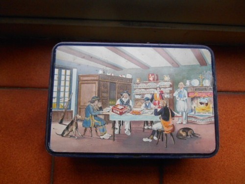 Ancienne boîte biscuits - biscuits, en