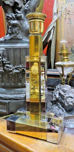Ancienne lampe vintage laiton - lampe,