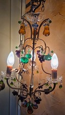 Murano Lustre cage en fer