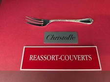 FOURCHETTE GÂTEAU RUBANS CLOCHETTE  16.8 CM CHRISTOFLE BEL ÉTAT MÉTAL ARGENTÉ ;