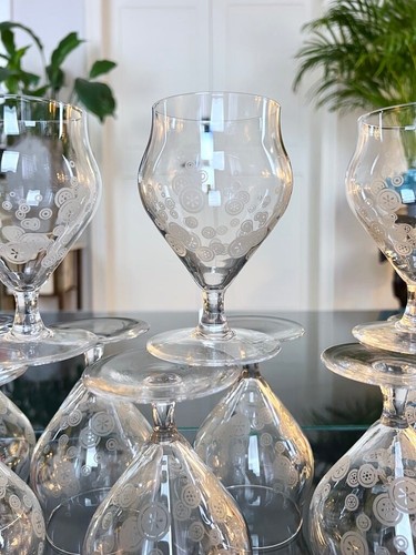 Verres art déco - en, cristal
