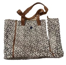 Tommy Hilfiger large tote bag Handbag Laptop Purse Workwear Logo Shoulder Sack