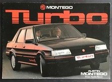 MG MONTEGO TURBO Car Sales Brochure c1985 #3710