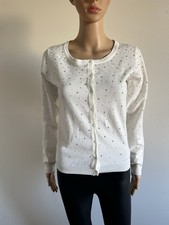 Gilet blanc crème avec strass Women Only Taille 1 TBE