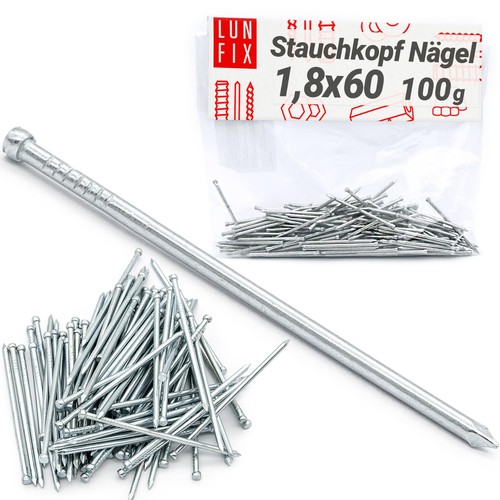 Clous 8x60mm 100g 100 pcs - clous, 1.8x60mm