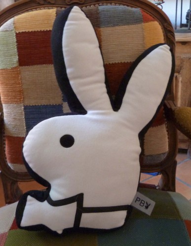 Lapin play boy - lapin, coussin