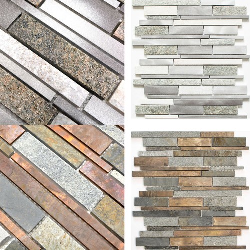 Mosaïque quartz alu pierre - mosaïque,