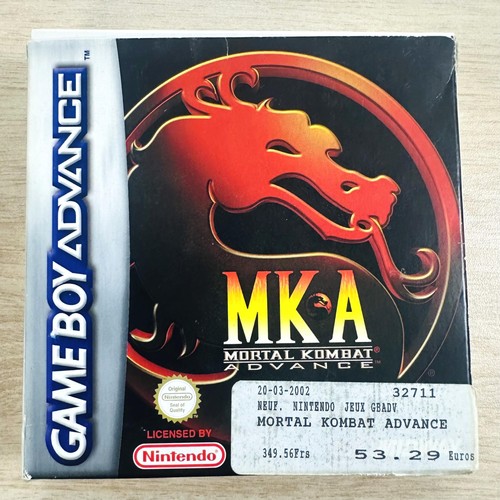 Jeu gba mortal kombat advance - jeu,