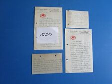 N°12210 /  lettres et cartes le diable rouge association des anciens combattants