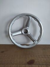 Aluminum hand wheel diam 30 cm approx - vintage - decoration (lamp base..)