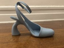 Dries Van Noten Asymmetrical Ankle-Strap Sandals Curved Heel Shoes 38 Brand-New