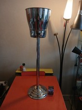 Vintage, seau à champagne des années 80 état neuf, en inox poli  superbe