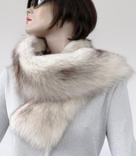 Fourrure Écharpe Renard Bleu