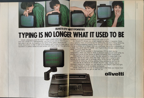 Olivetti etv publicité - etv,
