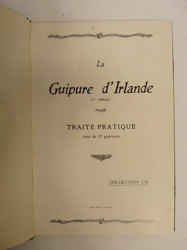 Guipure irlande 2 albums - guipure,