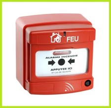 Déclencheur manuel d'Alarme Incendie Radio - Axendis 11206
