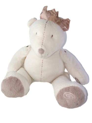 Doudou peluche ours blanc - ours,