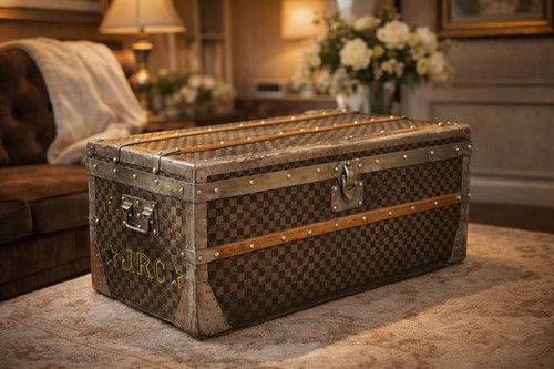 Malle courrier damier - , de