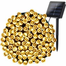 Guirlande lumineuse solaire de 200 LED 8 modes à énergie solaire