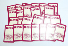 RISK LA CONQUETE DU MONDE PARKER 1996 JEU SOCIETE / LES 44 CARTES "RISK"