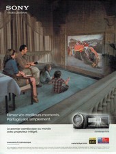 2011 Advertising 1120 Sony Advertising Camcorder Integrated Projector Handycam