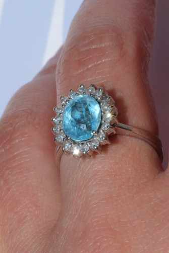 Bague blanc 18k - bague,