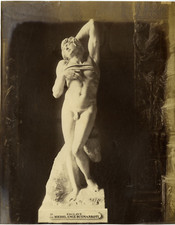 Paris, Le Louvre, Esclave Vintage Albumen Print Albumen Print 20x25 Ci