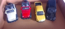 lot 4 véhicules miniature  4X4 MERCEDES ET JEEP WELLY