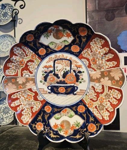Japanese imari charger - japanese, 13"