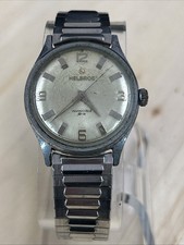 Helbros Invincible 1960s Manual Mens Watch 17 Jewels Swiss Made, Runs