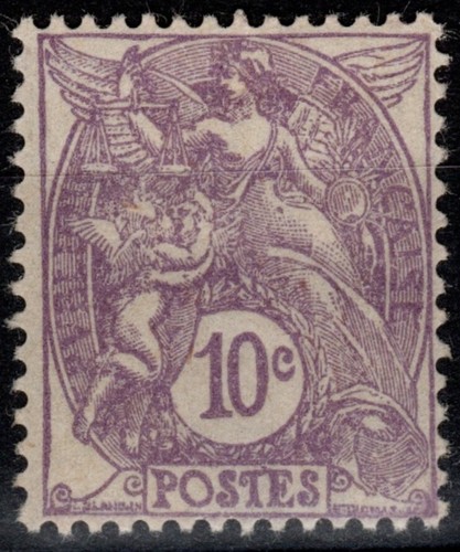 Timbre france 233 type blanc - type,