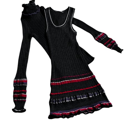 Ensemble tricot pull col - tricot,