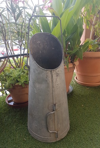 Ancien seau charbon zinc - ancien, a
