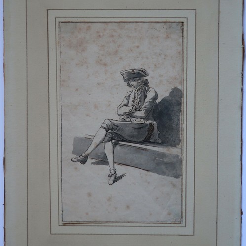Dessin xviiième siècle jeune - dessin,
