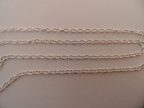 Chaine metal argente - chaine,