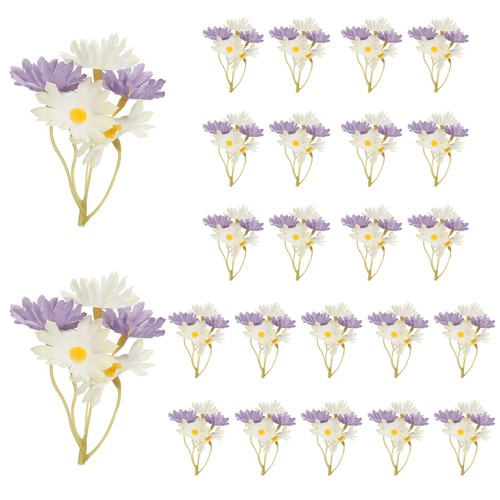 24pcs fleur marguerite - fleur,