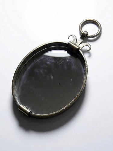 Miroir ovale fer forgé - en,