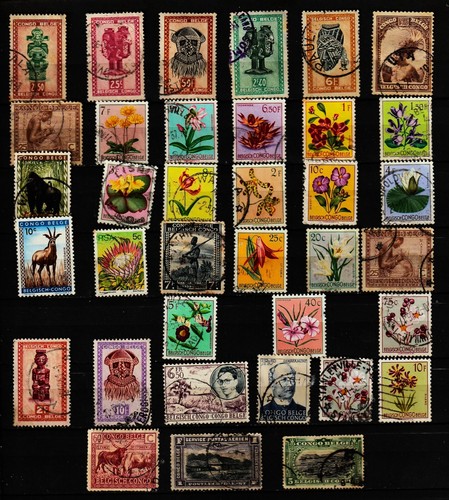 Congo belge timbres - congo,