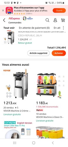 Vevor machine crème - machine, à