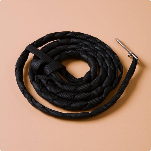 Longe tressée noire m - 2,5,
