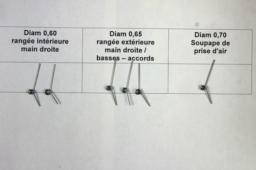 Ressorts accordéon hohner - ressorts, d'accordéon