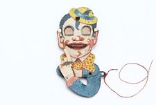 WWI Tin Lithographed German Animated Clown with Pull String