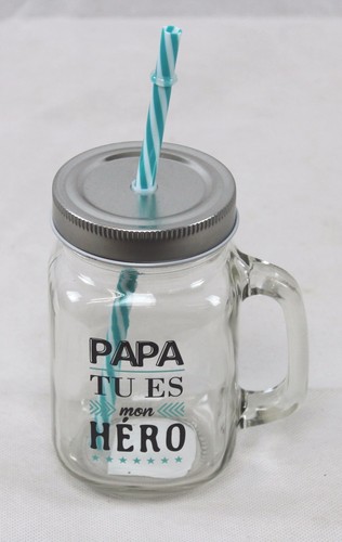 Chope limonade avec paille - limonade,