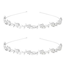 2X Bandeau Diademe de Strass